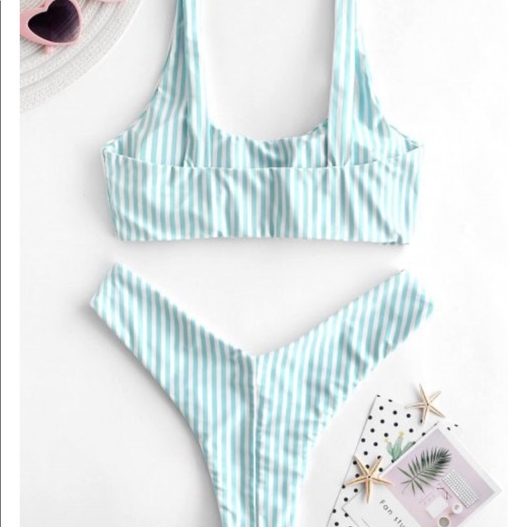 Zaful Other - Zaful Striped Bikini